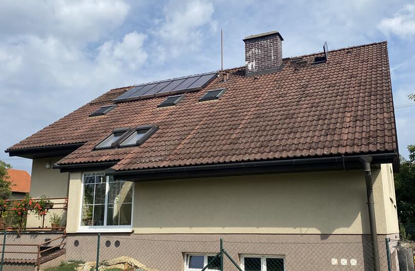 Reference: Přitápění a ohřev TUV pro rodinu v Zašové 