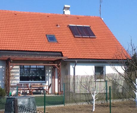 Reference Tři solární panely na rodinný dům pro ohřev vody 