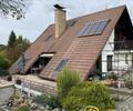 Reference: Čtyři solární kolektory na sedlové střeše rodinného domu 