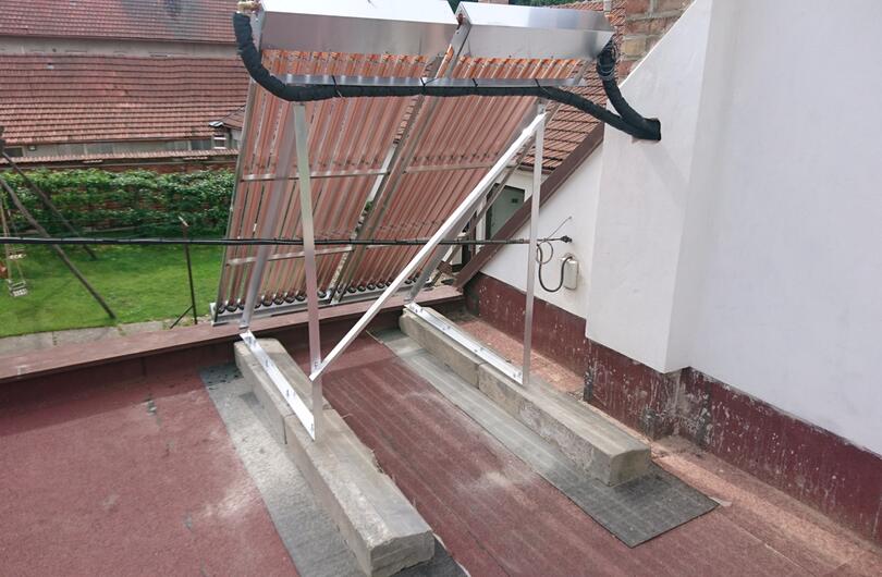 Reference: Dva vakuové trubicové kolektory na ohřev TUV v Borkovanech 