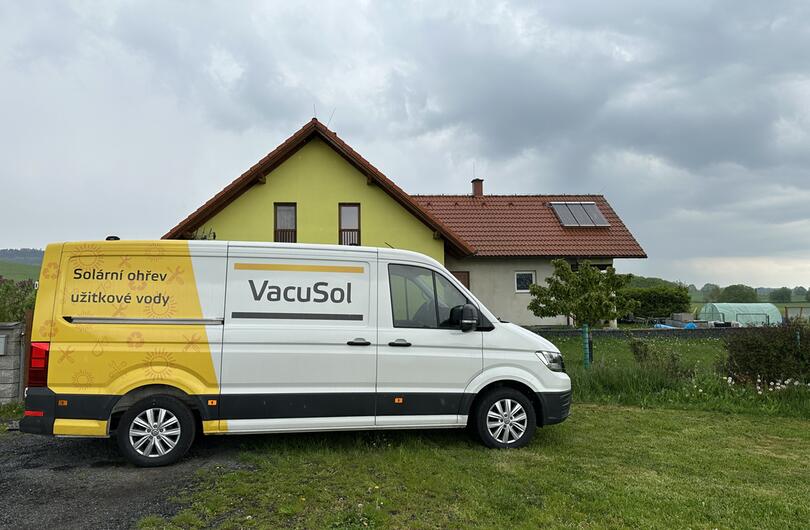 Reference: Fototermický solární set na ohřev TUV v rodinném domě v Plešinách 