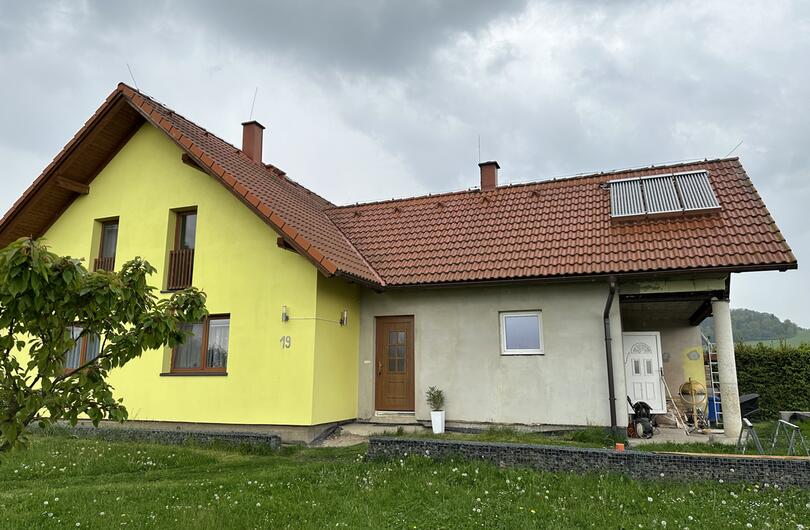 Reference: Fototermický solární set na ohřev TUV v rodinném domě v Plešinách 