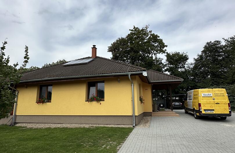 Reference: Přitápění + ohřev TUV pro rodinný dům pomocí vakuových kolektorů 